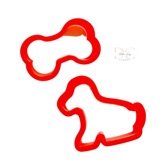 Dog and Bone Cookie Cutter Set of 2 - Picture 1 of 1